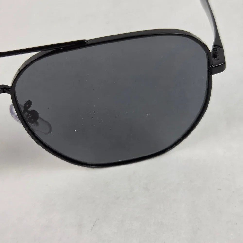 Ray-Ban RB3724D Black Polarized Aviator Sunglasses 59-18 Unisex Large Frame